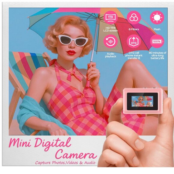 Compact green Digital Camera - Picture 3 of 6